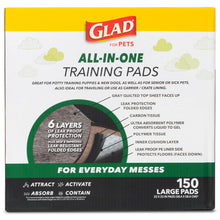 Glad For Pets Activated Carbon Training Pads - 150 Pack