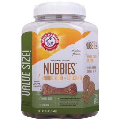 Arm & Hammer: Nubbies Tartar Control Dental Treats Value Pack Bucket - Chicken