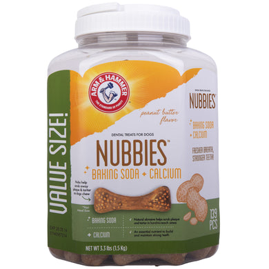 Arm & Hammer: Nubbies Tartar Control Dental Treats Value Pack Bucket - Peanut Butter