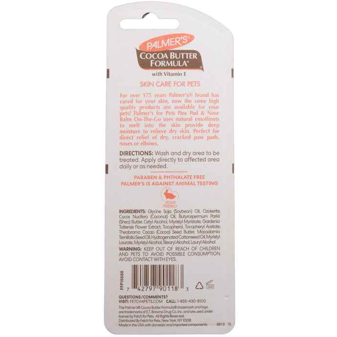 palmer's coconut oil stick Palmer's for Pets Intensive Paw Repair Swivel Stick with Cocoa Butter, – Pets + People