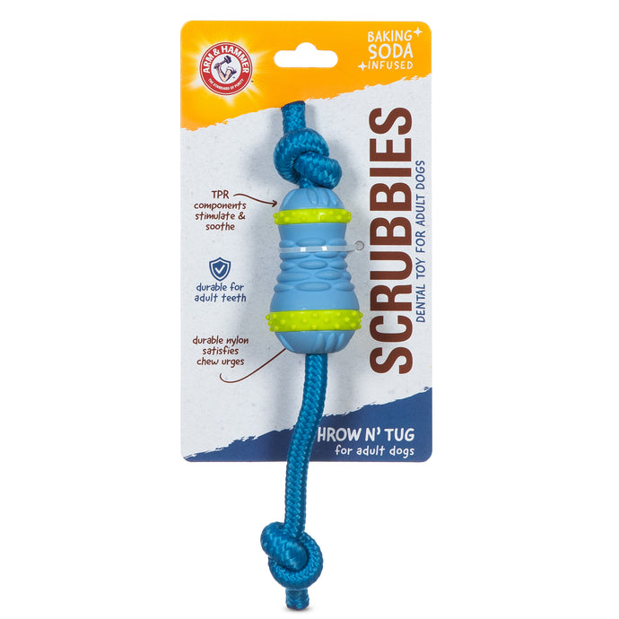 Arm & Hammer: Scrubbies Throw N' Tug Adult Dental Chew Toy