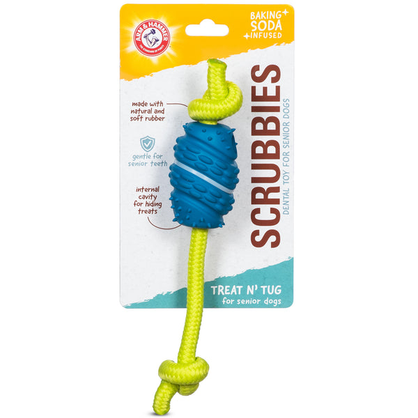 Arm & Hammer: Scrubbies Senior Treat N' Tug Dental Chew Toy