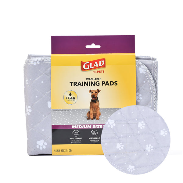 GLAD - Washable Training Pad - Medium 24 x 36 - 2pk