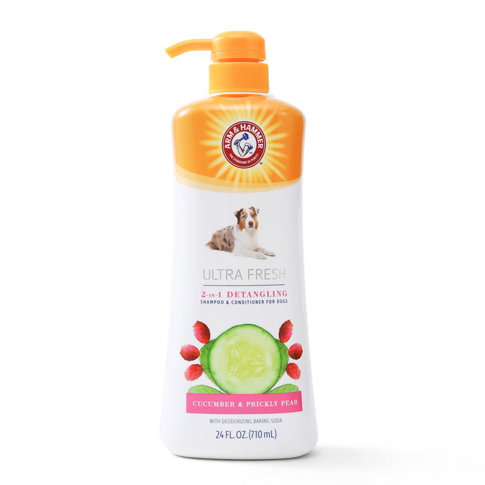 Arm & Hammer Ultra Fresh 2-in-1 Detangling Shampoo & Conditioner Value Size with Pump 24oz