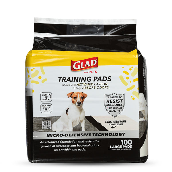 Glad for Pets Activated Carbon Training Pads with Micro-Defensive Technology - 23