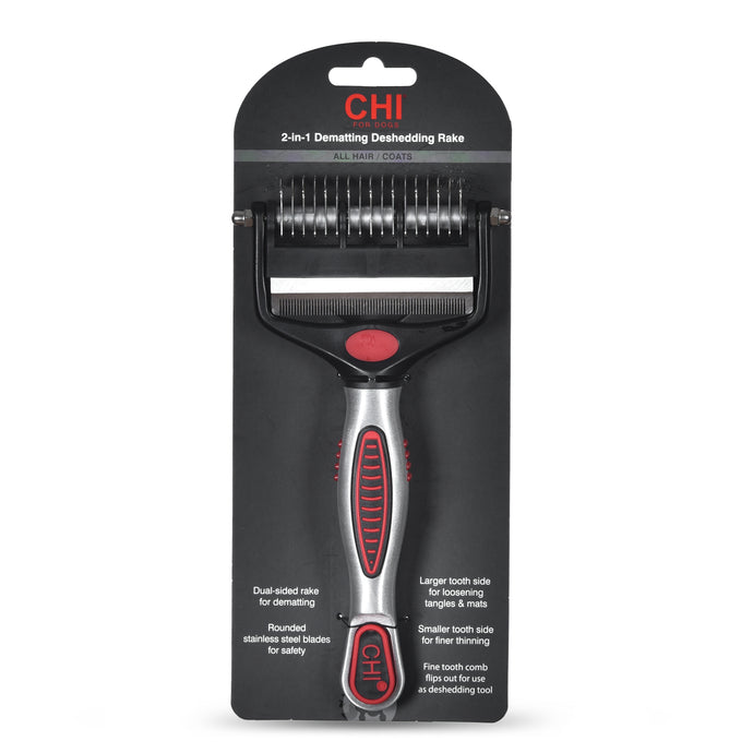 Chi: 2 in 1 Dematting Deshedding Rake Dog