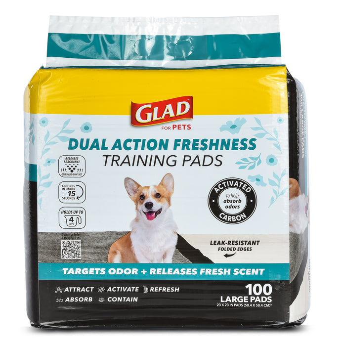 Glad for Pets Dual Action Freshness Activated Carbon Training Pads - 23