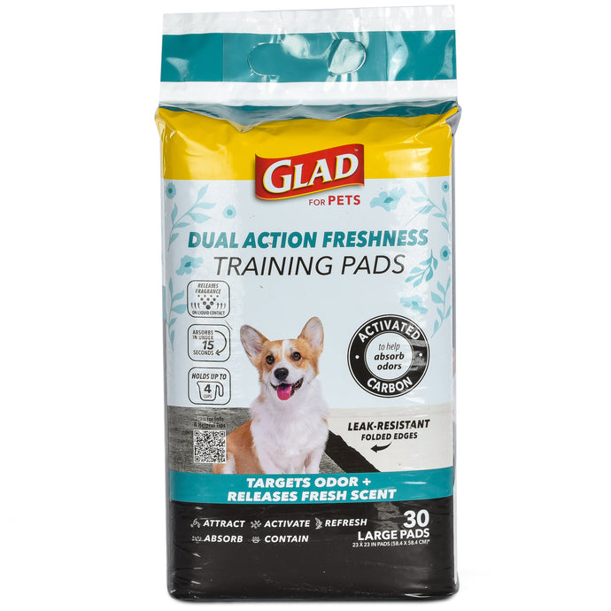 Glad for Pets Dual Action Freshness Activated Carbon Training Pads - 23