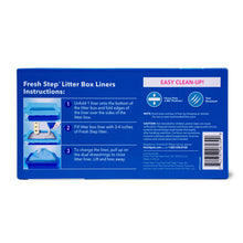 Fresh Step Drawstring Litter Box Liners, Large Size, 30" x 17" - 15 Count