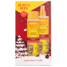 Burt's Bees Holiday Kit - 8 oz - Oatmeal Shampoo & Waterless Bath Spray - Peppermint & Vanilla
