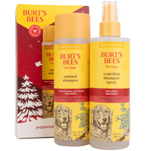 Burt's Bees Holiday Kit - 8 oz - Oatmeal Shampoo & Waterless Bath Spray - Peppermint & Vanilla