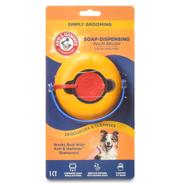 Arm & Hammer: Simply Grooming Soap Dispensing Palm Brush