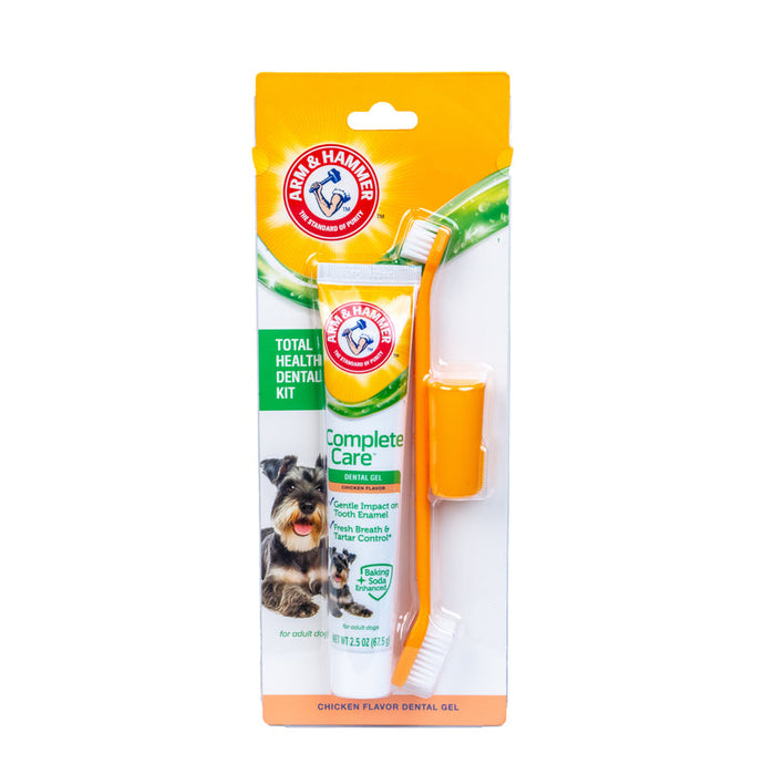 Arm & Hammer Complete Care Gel Dental Kit for Dogs, Chicken