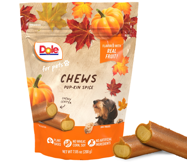 Dole: Fall Dog Chews, Pup-kin Spice Pumpkin