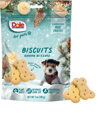 Dole: Winter Dog Biscuits, Banana Blizzard