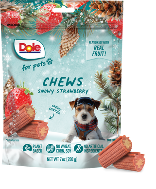 Dole: Winter Dog Chews, Snowy Strawberry Chews