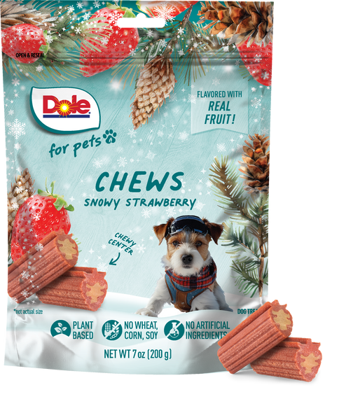 Dole: Winter Dog Chews, Snowy Strawberry Chews