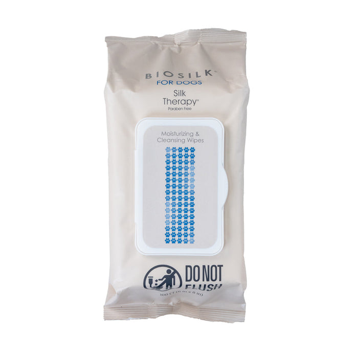 BioSilk for Dogs Moisturizing & Cleansing Wipes, 100ct
