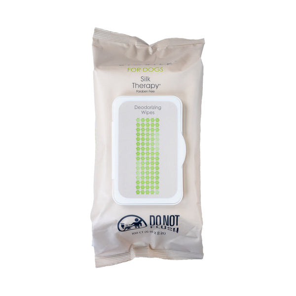 BioSilk for Dogs Deodorizing Wipes, 100ct