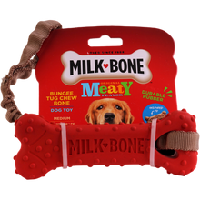 Milk-Bone: 6" Tug and Treat Bone Dog Toy with Bungee