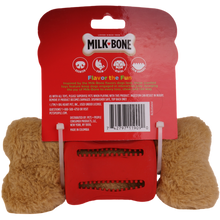 Milk-Bone: 8" Plush and Brush Multi-Texture Dog Toy