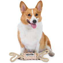 Milk-Bone: 16" Bone Shape Tugger Pull Rope Dog Toy