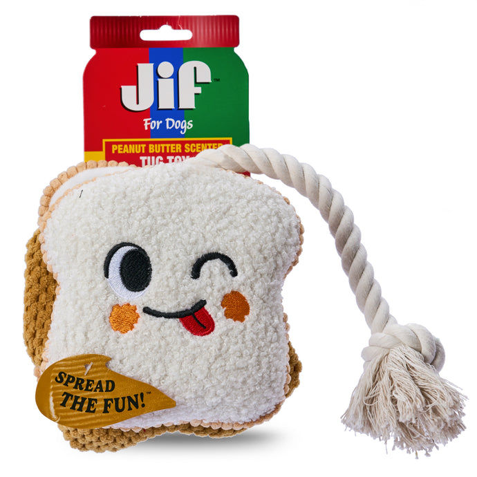 JIF: PB&J Sandwich Scented Rope Toy 12