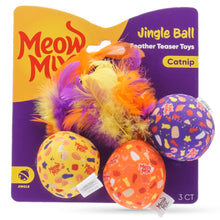 Meow Mix: 2.5" Classic Flavors Jingle Balls Cat Toy - 3pc