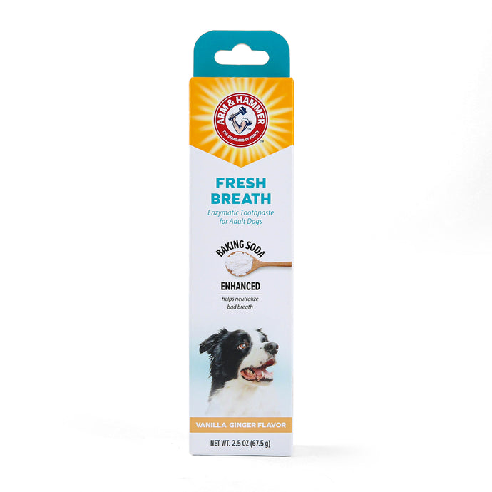 Arm & Hammer Fresh Breath Enzymatic Toothpaste for Dogs, Vanilla Ginger