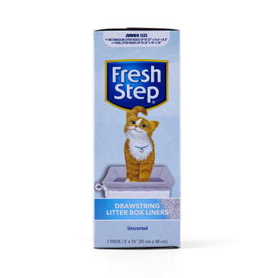 Fresh Step Drawstring Litter Box Liners: Jumbo Size, 7 Count