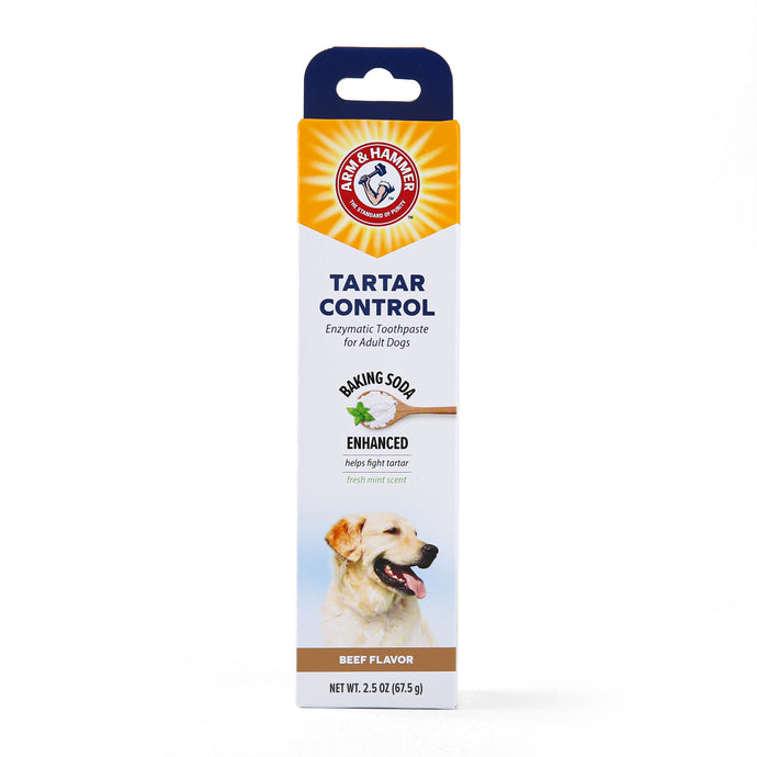 Arm & Hammer Tartar Control Enzymatic Toothpaste for Dogs, Beef Flavor