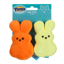 Peeps: 4" Plain Bunnies Plush Squeaker Pet Toy 2PK - Assorted
