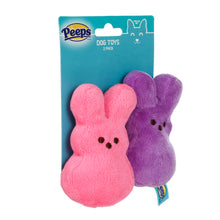 Peeps: 4" Plain Bunnies Plush Squeaker Pet Toy 2PK - Assorted
