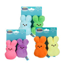 Peeps: 4" Plain Bunnies Plush Squeaker Pet Toy 2PK - Assorted