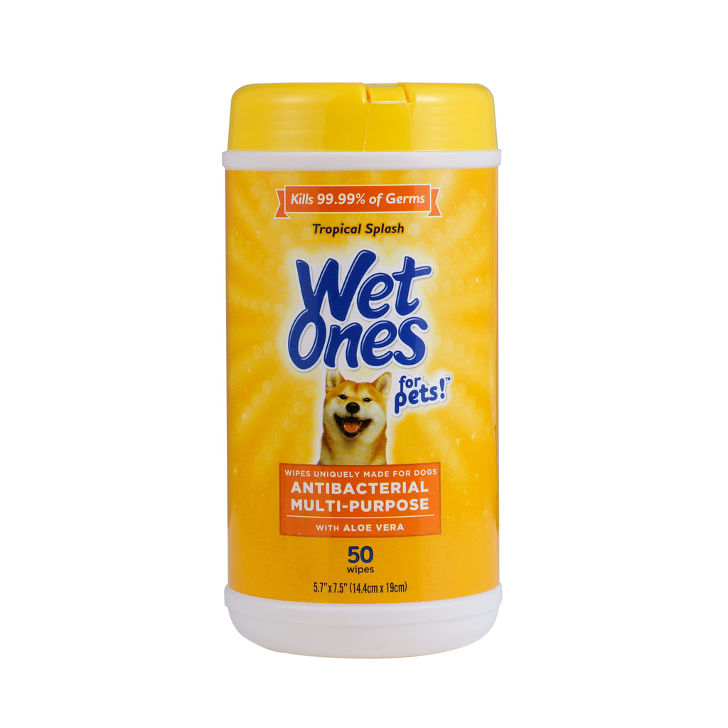 Wet Ones Anti-Bacterial All Purpose Wipe for Dogs - 50 ct canister ...